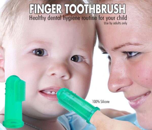 Baby Finger Toothbrush & Gum Massager | BabyBuddy | Green