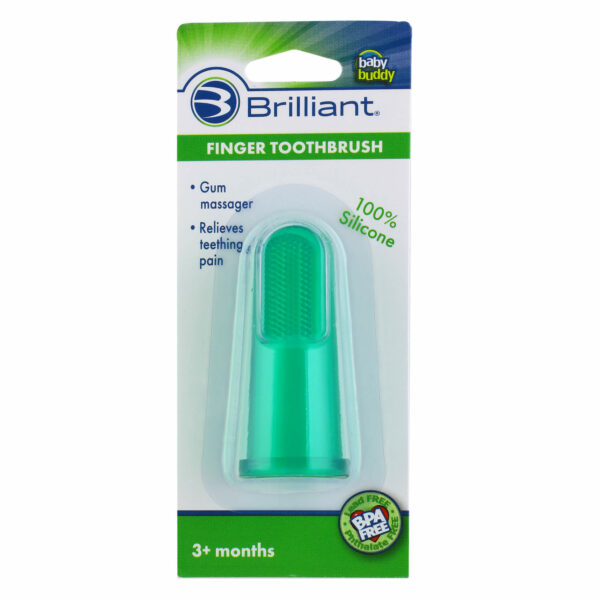 Baby Finger Toothbrush & Gum Massager - Green Packaging