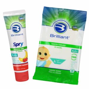 Tooth Tissues & SPRY Banana-Strawberry Tooth Gel