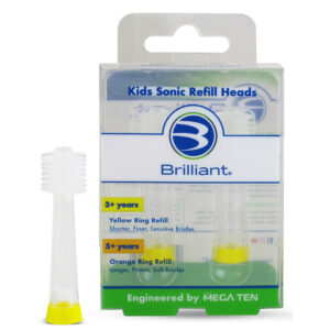 Brilliant Sonic Brush Refill Heads - Sensitive, Yellow