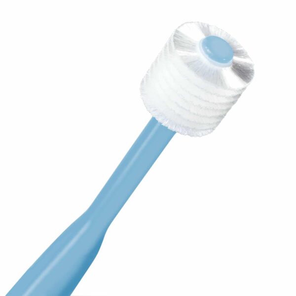 Blue Brilliant Oral Care Round Toothbrush