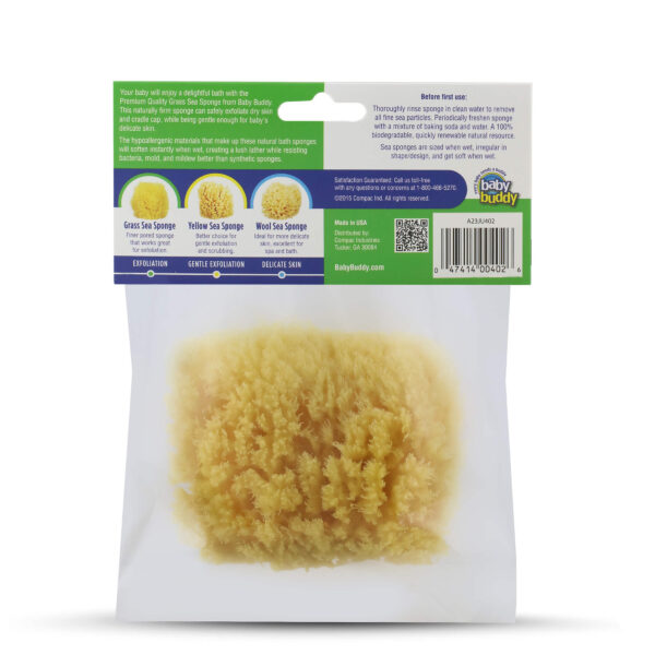 Natural Grass Sea Sponge - Back of Package